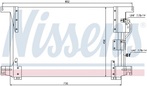 Condensor, airconditioning NISSENS