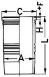 Cilindervoering KOLBENSCHMIDT