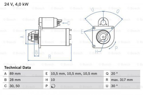 Startmotor / Starter BOSCH