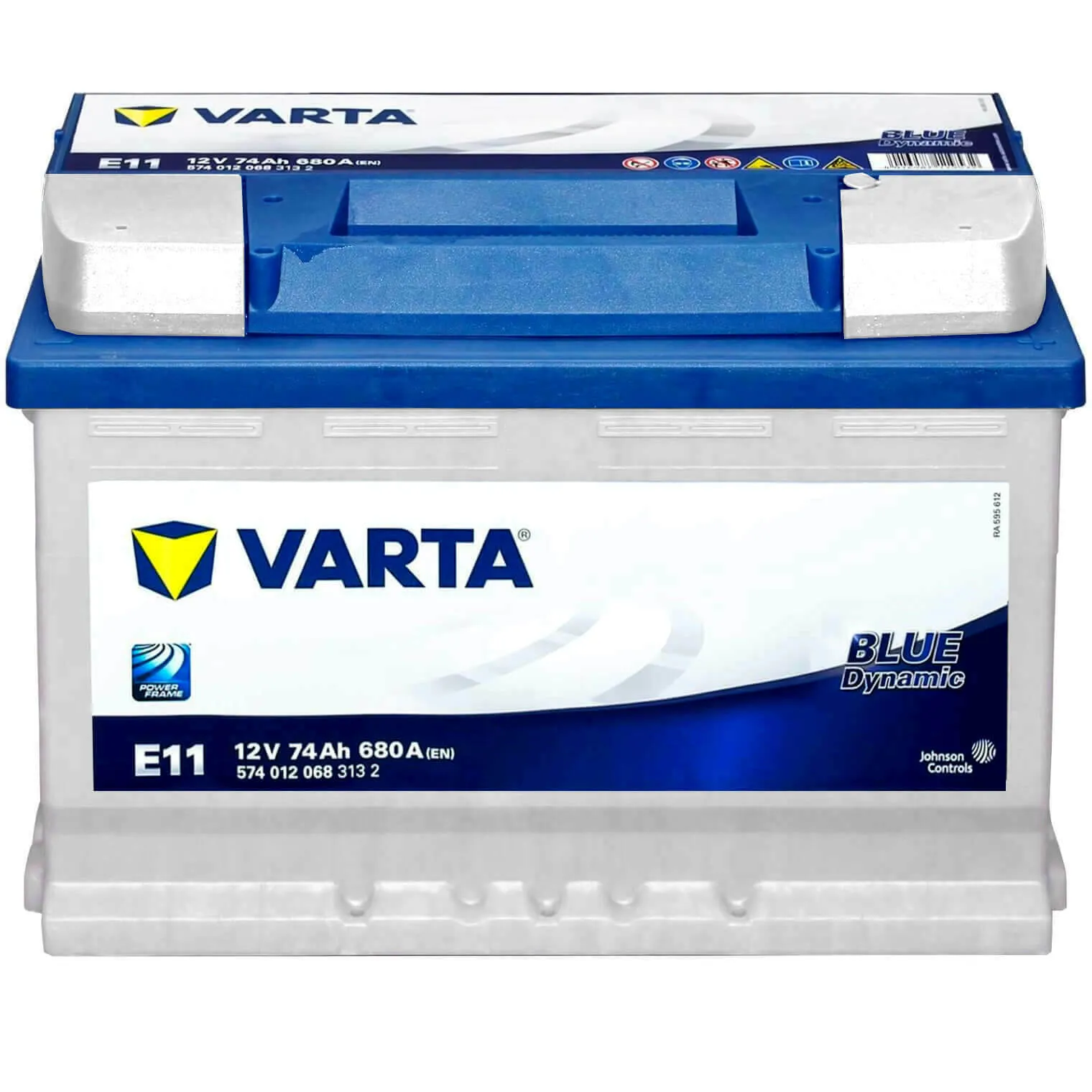 Varta Accu 74AH E11 Blue Dynamic 574012068 5740120683132 12V 680 voor o.a. ROMEO, ALPINA, ARO, ARTEGA, ASTON MARTIN |