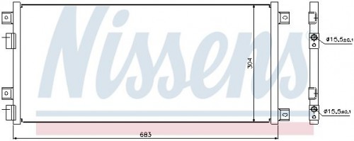 Condensor, airconditioning NISSENS