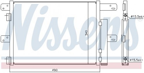 Condensor, airconditioning NISSENS