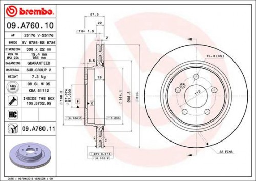 Remschijf BREMBO