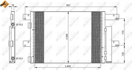 Condensor, airconditioning NRF