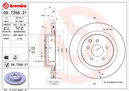 Remschijf BREMBO