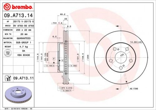 Remschijf BREMBO