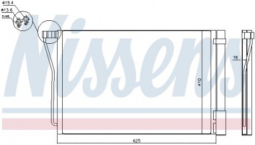 Condensor, airconditioning NISSENS