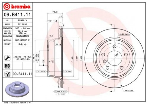 Remschijf BREMBO