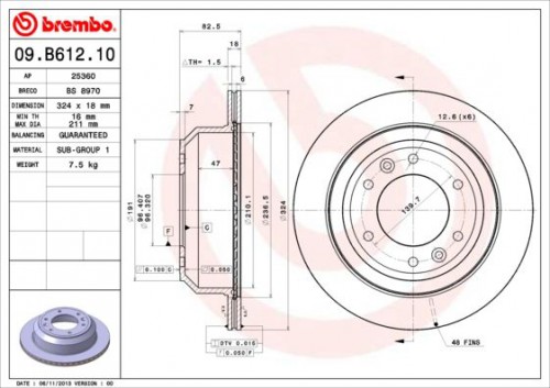 Remschijf BREMBO