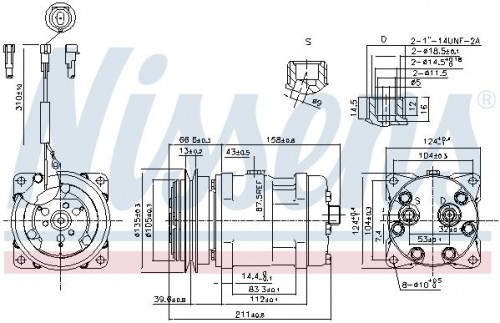 Compressor, airconditioning NISSENS