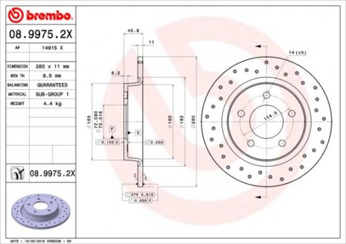 Remschijf BREMBO