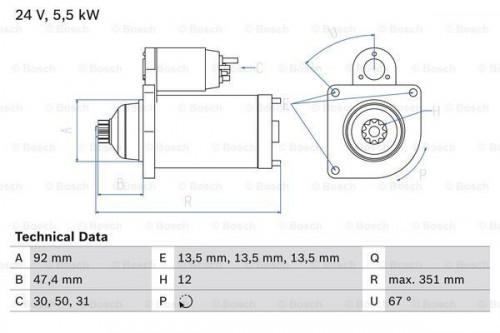 Startmotor / Starter BOSCH