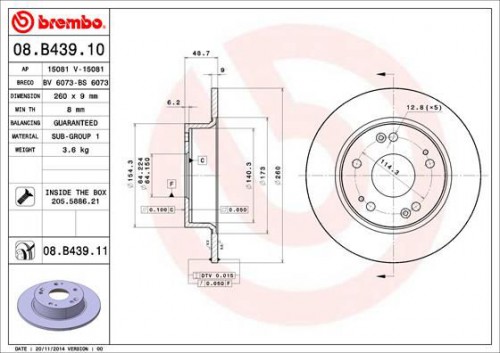 Remschijf BREMBO