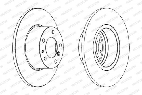 Remschijf FERODO