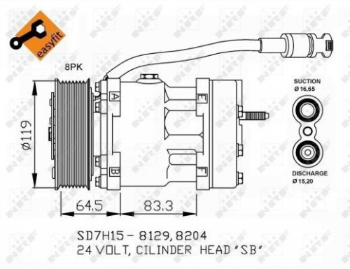 Compressor, airconditioning NRF