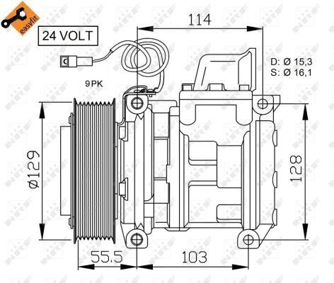 Compressor, airconditioning NRF