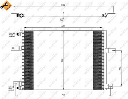 Condensor, airconditioning NRF