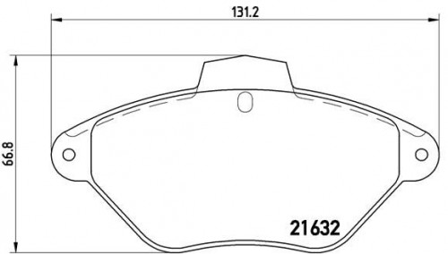 Remblokkenset, schijfrem BREMBO