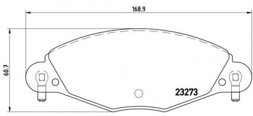 Remblokkenset, schijfrem BREMBO