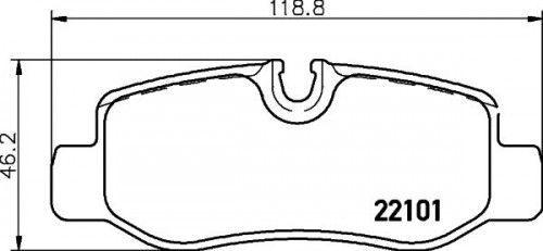 Remblokkenset, schijfrem BREMBO