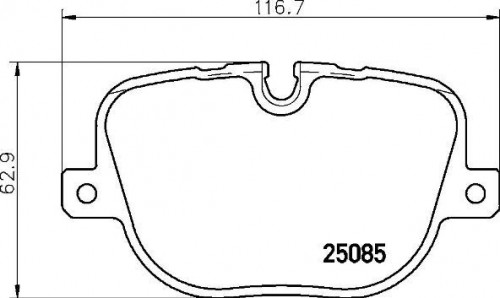 Remblokkenset, schijfrem BREMBO