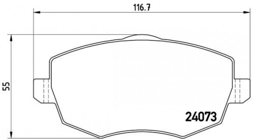 Remblokkenset, schijfrem BREMBO