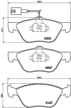 Remblokkenset, schijfrem BREMBO