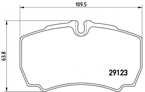 Remblokkenset, schijfrem BREMBO