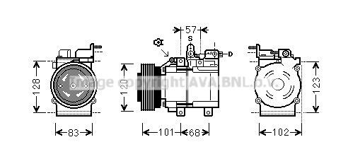 Compressor, airconditioning AVA QUALITY COOLING