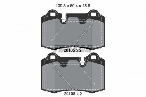 Remblokken set TEXTAR