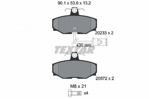 Remblokken set TEXTAR