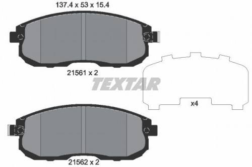 Remblokken set TEXTAR