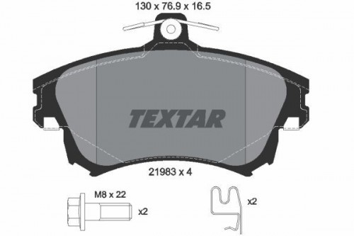 Remblokken set TEXTAR