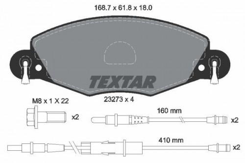 Remblokken set TEXTAR