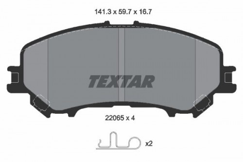 Remblokken set TEXTAR