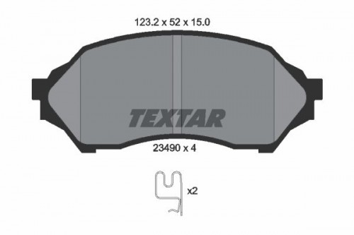 Remblokken set TEXTAR