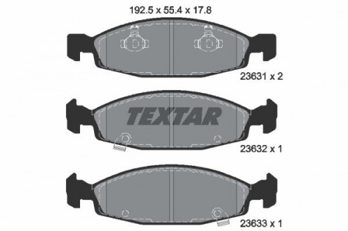 Remblokken set TEXTAR