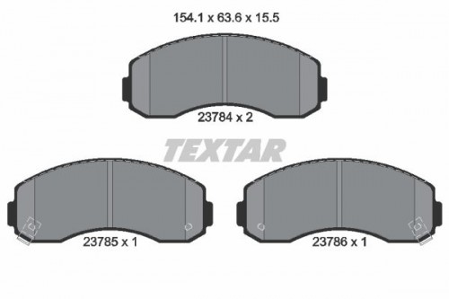 Remblokken set TEXTAR