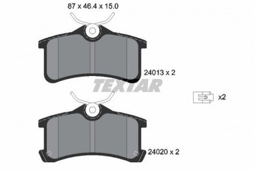 Remblokken set TEXTAR