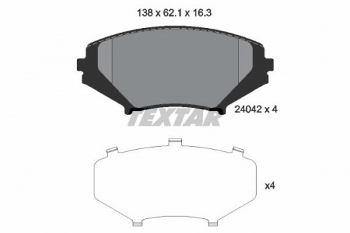 Remblokken set TEXTAR