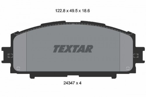 Remblokken set TEXTAR