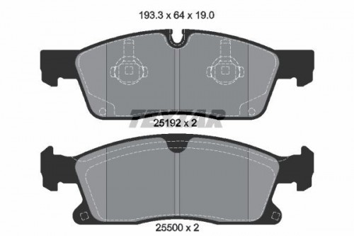 Remblokken set TEXTAR