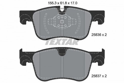 Remblokken set TEXTAR