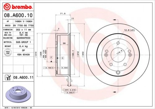 Remschijf BREMBO