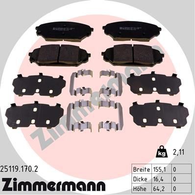 Remblokken set ZIMMERMANN