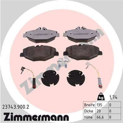 Remblokken set ZIMMERMANN