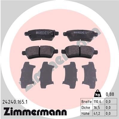 Remblokken set ZIMMERMANN