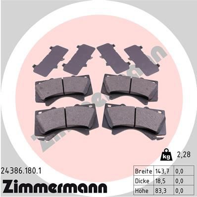 Remblokken set ZIMMERMANN