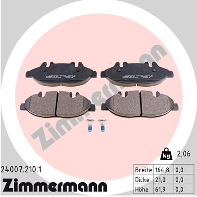 Remblokken set ZIMMERMANN