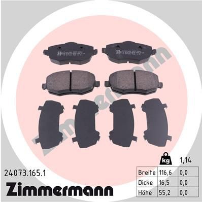 Remblokken set ZIMMERMANN